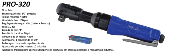 PRO-320 Chave Catraca 1/2"   7 kgfm