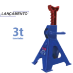PRO-903 Par de Cavaletes Mecânicos 3 toneladas p/ veículos com regulagem de altura, indicado para sustentação elevada de veículos e utílitários