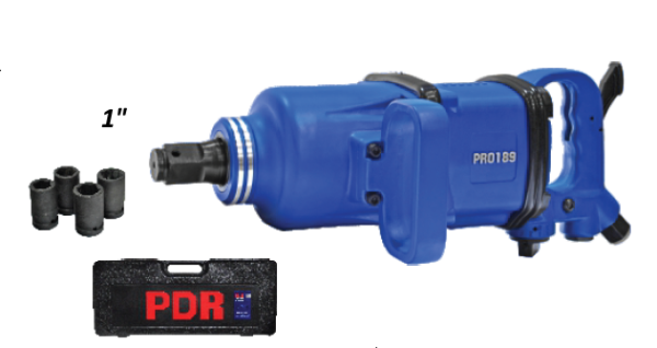PRO-189  Chave de Impacto 1" 345 Kgfm c/ maleta CURTA