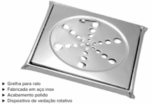 RALO INOX QUADRADO 10 X 10 COD: 7092
