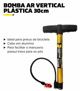 BOMBA AR VERT PLASTICA DE MAO 30 CM COD: 1601