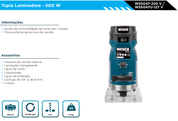 WS5047 TUPIA LAMINADORA - 500W - 220V - Image 2