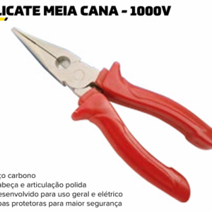 ALICATE MEIA CANA- 1000V COD: 101002